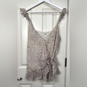 Express Ruffle Wrap Tank Top NWOT